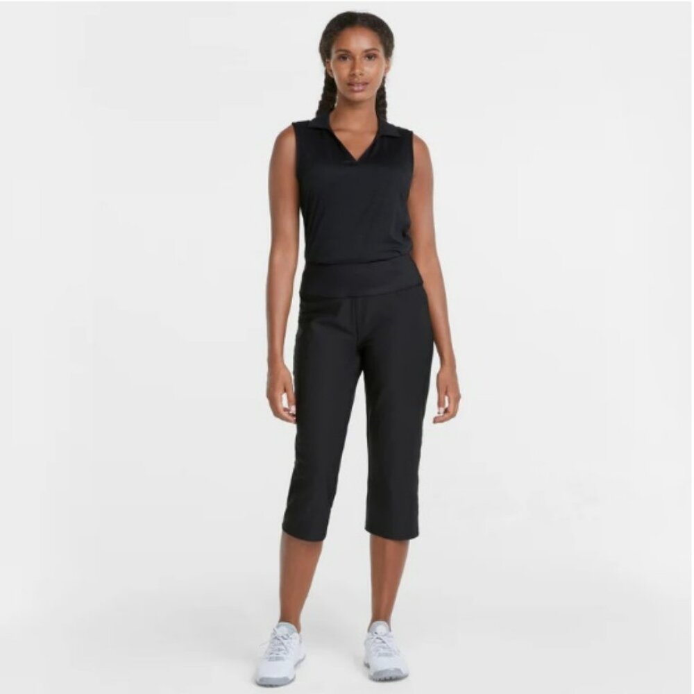 PUMA PWRSHAPE Capri Golf Pants Black Twill
